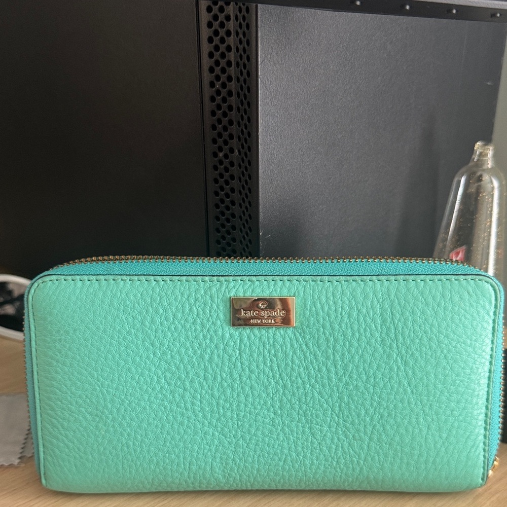 Kate Spade Aqua Leather Wallet